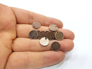 20 Disc Charms Flake Charms Antique Copper Plated Metal (11mm)  G16311