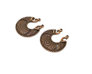 2 Copper Charm Antique Copper Charm (30x28mm) G17167