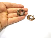 4 Copper Charm Antique Copper Charm (31x30mm) G17169