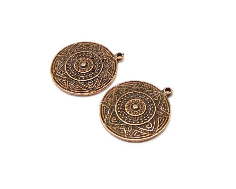 4 Copper Charm Antique Copper Charm (24mm) G17170
