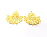 2 Gold Charms Gold Plated Charms  (36x34mm)  G16366