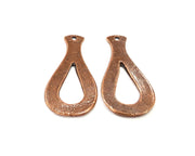 4 Copper Charm Antique Copper Charm (43x21mm) G16381