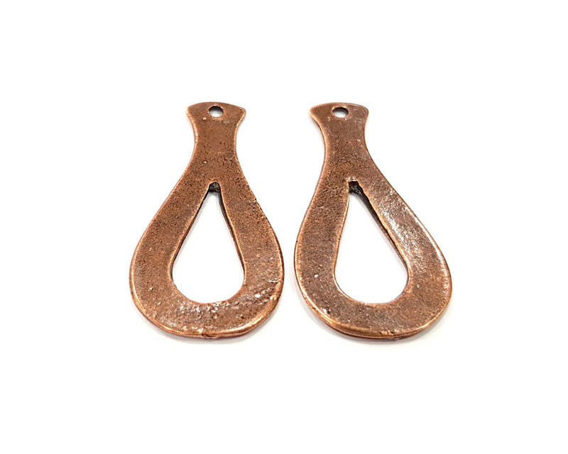 4 Copper Charm Antique Copper Charm (43x21mm) G16381
