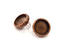 Earring Blank Backs Base Settings Copper Resin Blank Cabochon Base inlay Mountings Antique Copper Plated (18mm blank) 1 Pair G16382