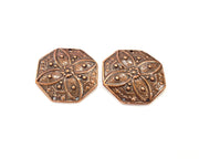 2 Copper Connector Charm Antique Copper Charm (34mm) G16385
