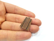 2 Copper Charm Antique Copper Charm (28x19mm) G16429