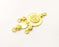 Gold Charms Gold Plated Charms  (54x26mm)  G17212