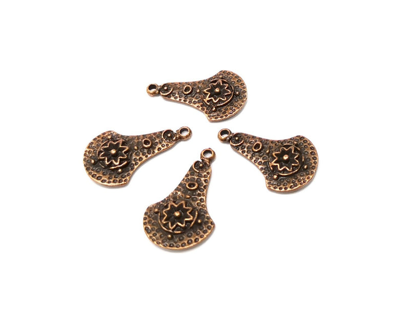6 Copper Charm Antique Copper Charm (26x16mm) G17213
