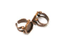 Copper Ring Settings inlay Ring Blank Mosaic Ring Bezel Base Cabochon Mountings (15 mm blank) Antique Copper Plated Brass  G17216