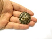 2 Antique Bronze Charm Antique Bronze Plated Charm (36mm) G17275