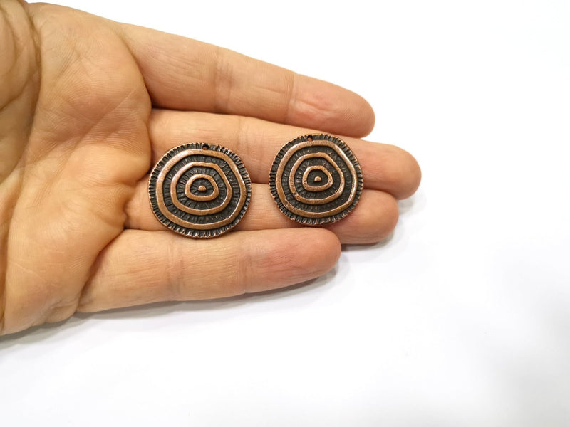 2 Copper Charm Antique Copper Charm (27mm) G17279