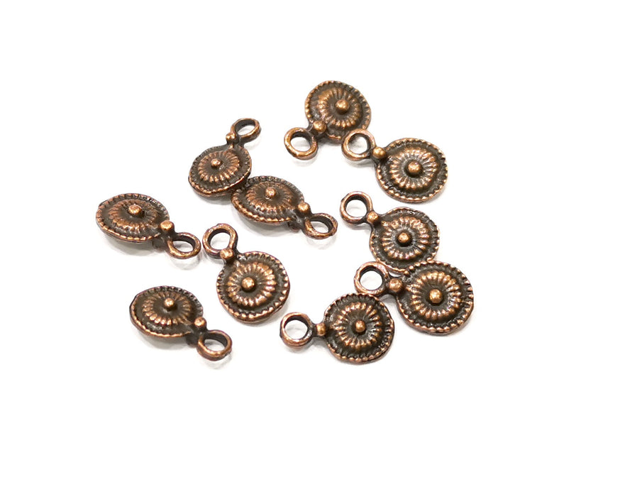 20 Copper Charm Antique Copper Charm (13x8mm) G17281