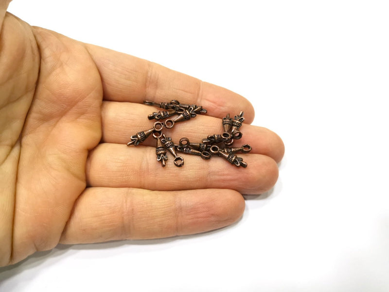 20 Copper Charm Antique Copper Charm (16x4mm) G17282