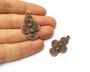 2 Copper Charm Antique Copper Charm (35x21mm) G17290