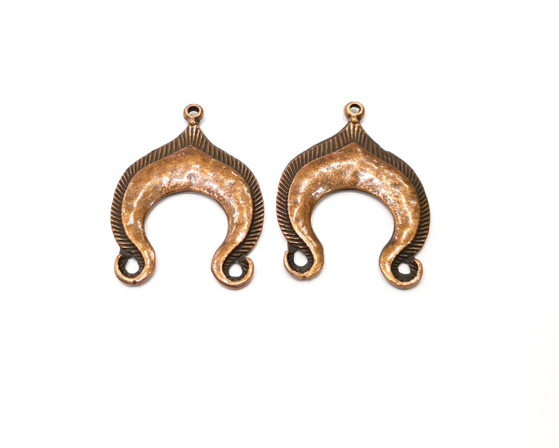 2 Copper Charm Antique Copper Charm (35x25mm) G17291