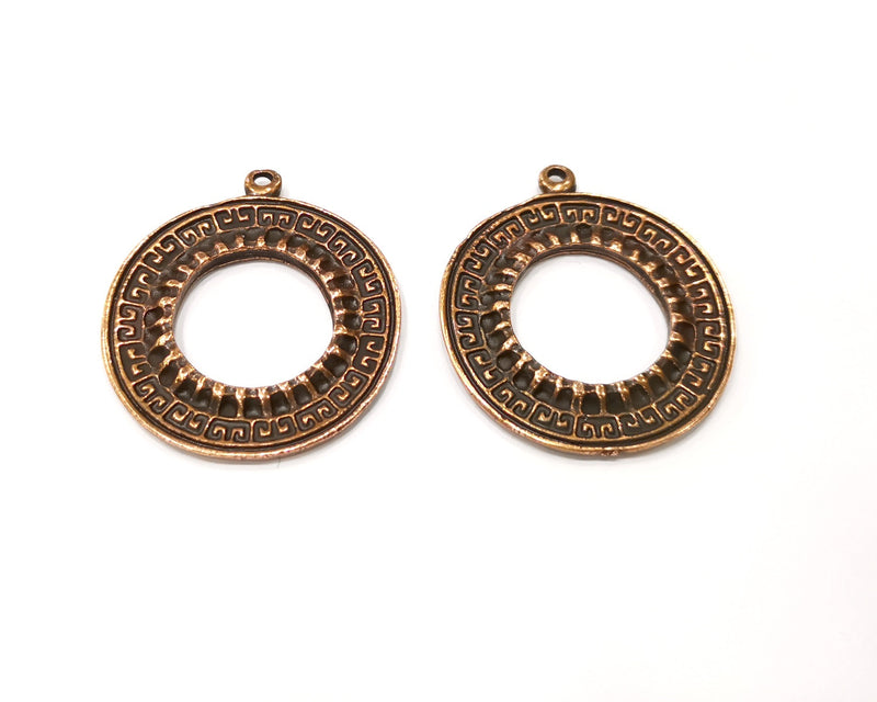 2 Copper Charm Antique Copper Charm (35mm) G17292