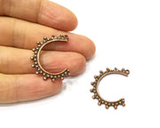 4 Copper Charm Antique Copper Charm (34x29mm) G17296