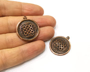 2 Copper Charm Antique Copper Charm (25mm) G17295