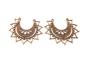 2 Copper Charm Antique Copper Charm (42x36mm) G17299