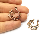 8 Copper Charm Antique Copper Charm (27x23mm) G17625