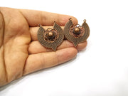 2 Copper Charm Antique Copper Charm (40x35mm) G17304