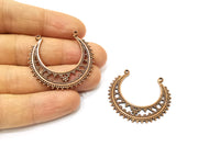 2 Copper Charm Antique Copper Charm (39x37mm) G17307