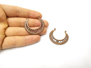 2 Copper Charm Antique Copper Charm (39x37mm) G17307