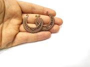 2 Copper Charm Antique Copper Charm (39x37mm) G17307