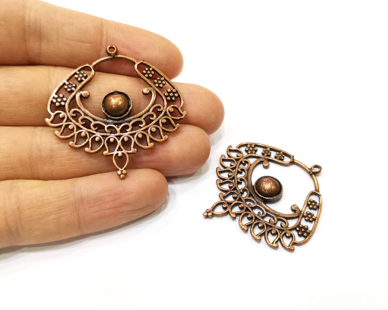 2 Copper Charm Antique Copper Charm (43mm) G17309