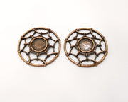 2 Copper Charm Antique Copper Charm (31mm) G17318