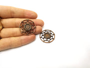 2 Copper Charm Antique Copper Charm (31mm) G17318