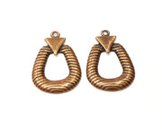 4 Copper Charm Antique Copper Charm (31x22mm) G17319
