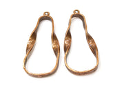 2 Copper Charm Antique Copper Charm (55x23mm) G17323