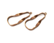 2 Copper Charm Antique Copper Charm (55x23mm) G17323