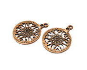 2 Copper Charm Antique Copper Charm (39x29mm) G17324