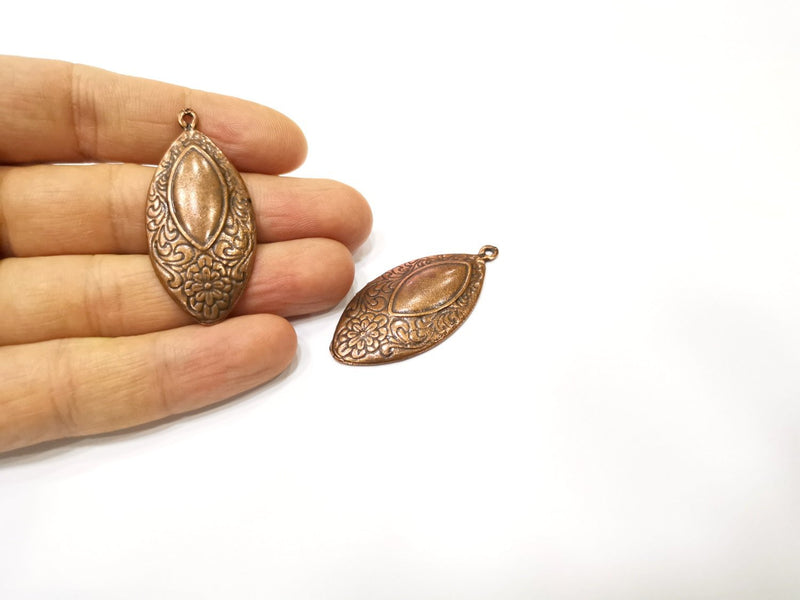2 Copper Charm Antique Copper Charm (48x22mm) G17325