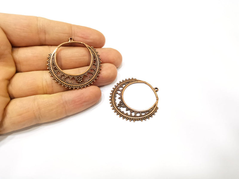 2 Copper Charm Antique Copper Charm (40x39mm) G17330