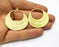 2 Gold Charms Gold Plated Charms  (40mm)  G17334