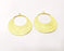 2 Gold Charms Gold Plated Charms  (40mm)  G17334