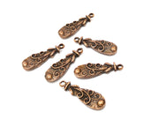 8 Copper Charm Antique Copper Charm (26x8mm) G17363