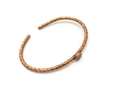 Bracelet Blank Hammered Cuff Mountings Bangle Blank Glass Cabochon Base Adjustable Antique Copper Bracelet (8mm Blank) G17367