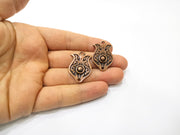 2 Copper Charm Antique Copper Charm (32x22mm) G17368