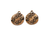 4 Copper Charm Antique Copper Charm (21mm) G17369