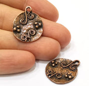 4 Copper Charm Antique Copper Charm (21mm) G17369