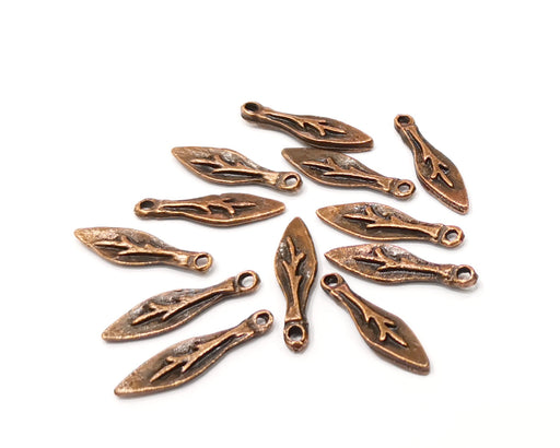 20 Copper Charm Antique Copper Charm (22x6mm) G17373