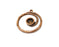 Copper Charm Blank Antique Copper Charm (36mm) G17377
