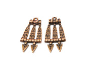 4 Copper Charm Antique Copper Charm (36x18mm) G17378
