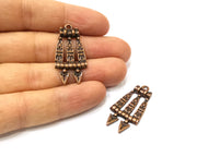 4 Copper Charm Antique Copper Charm (36x18mm) G17378