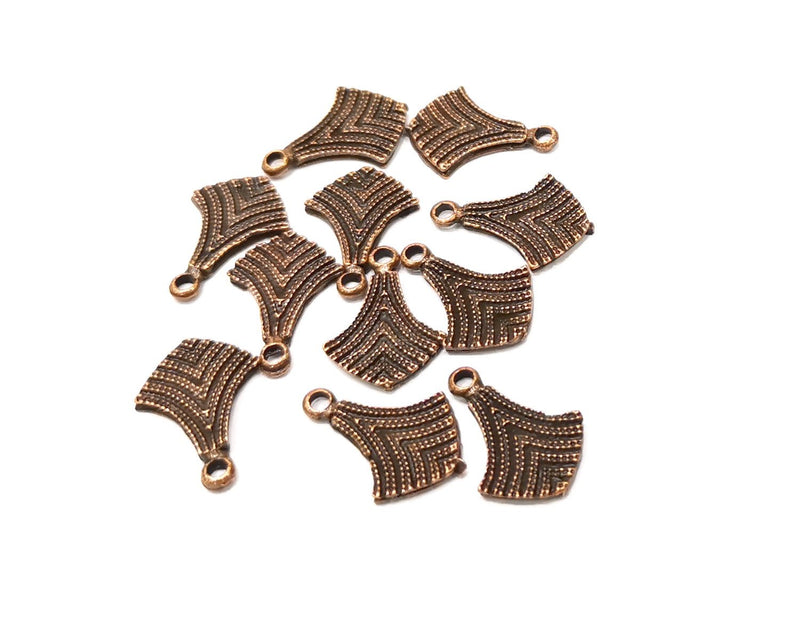 10 Copper Charm Antique Copper Charm (19x13mm) G17379