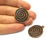 2 Copper Charm Antique Copper Charm (34x28mm) G17392